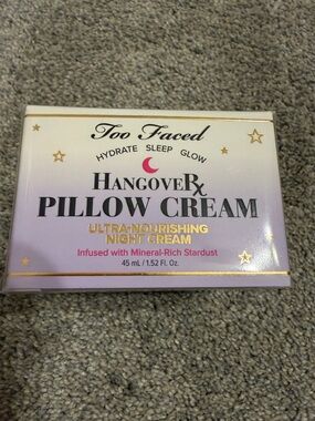 Too Faced Pillow Cream in Lavender and Gold Accents